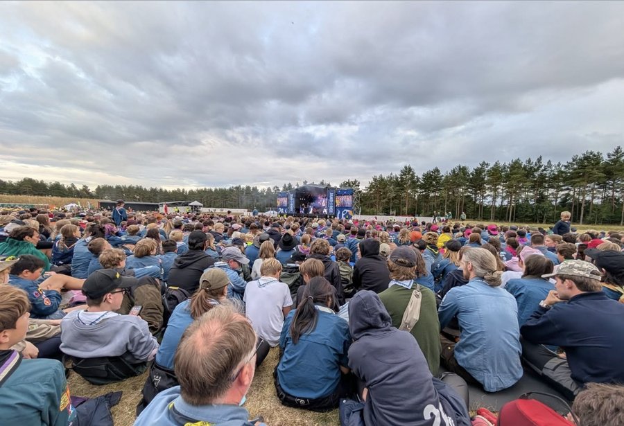 The 18,000-strong crowd at Jamboree26's opening ceremony