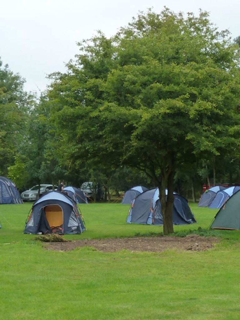 Barton Scout Group's tents pitched at camp