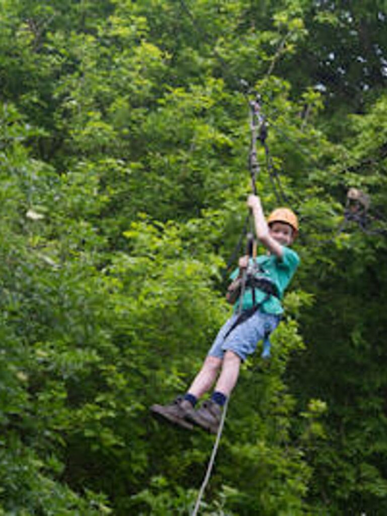 Barton Scouts on a high ropes course